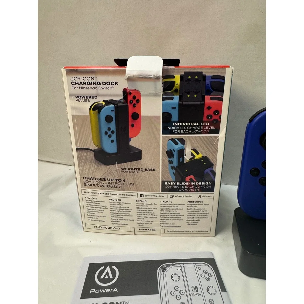 PowerA Joy-Con Charging Dock for Nintendo Switch Black 1501406-02V